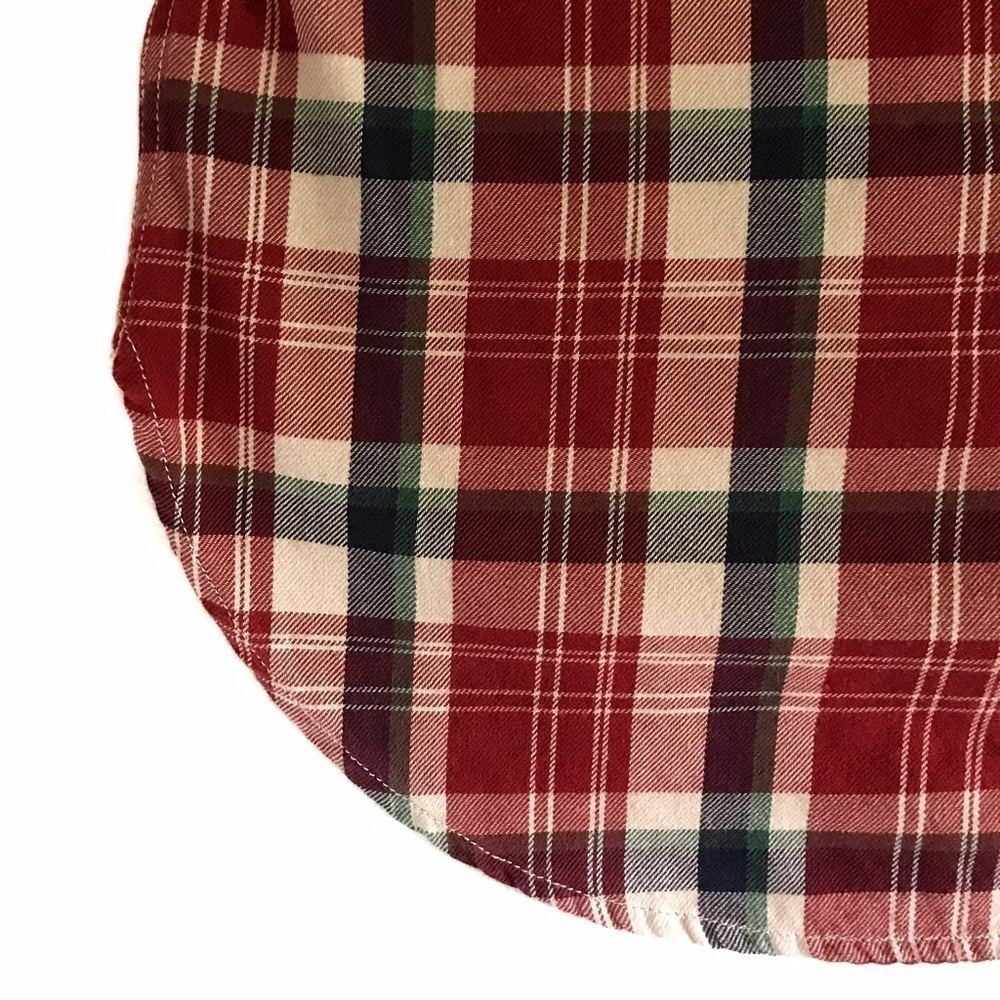 Roots Plaid Button Down Shirt Pockets - Picture 14 of 16